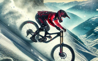 Éric Barone bate el récord mundial de velocidad en bicicleta de montaña sobre nieve