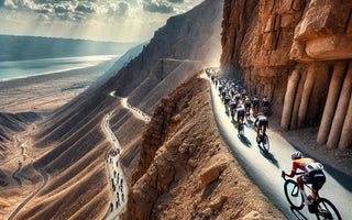 El desafío de pedalear por debajo del nivel del mar