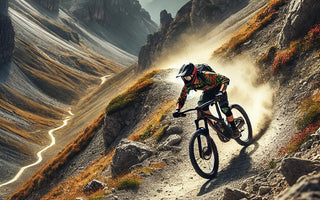 Así es un descenso en bicicleta por un volcán activo