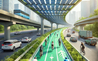 Así es el carril bici ecológico que han construido en mitad de una autopista en Corea de Sur