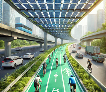 Así es el carril bici ecológico que han construido en mitad de una autopista en Corea de Sur